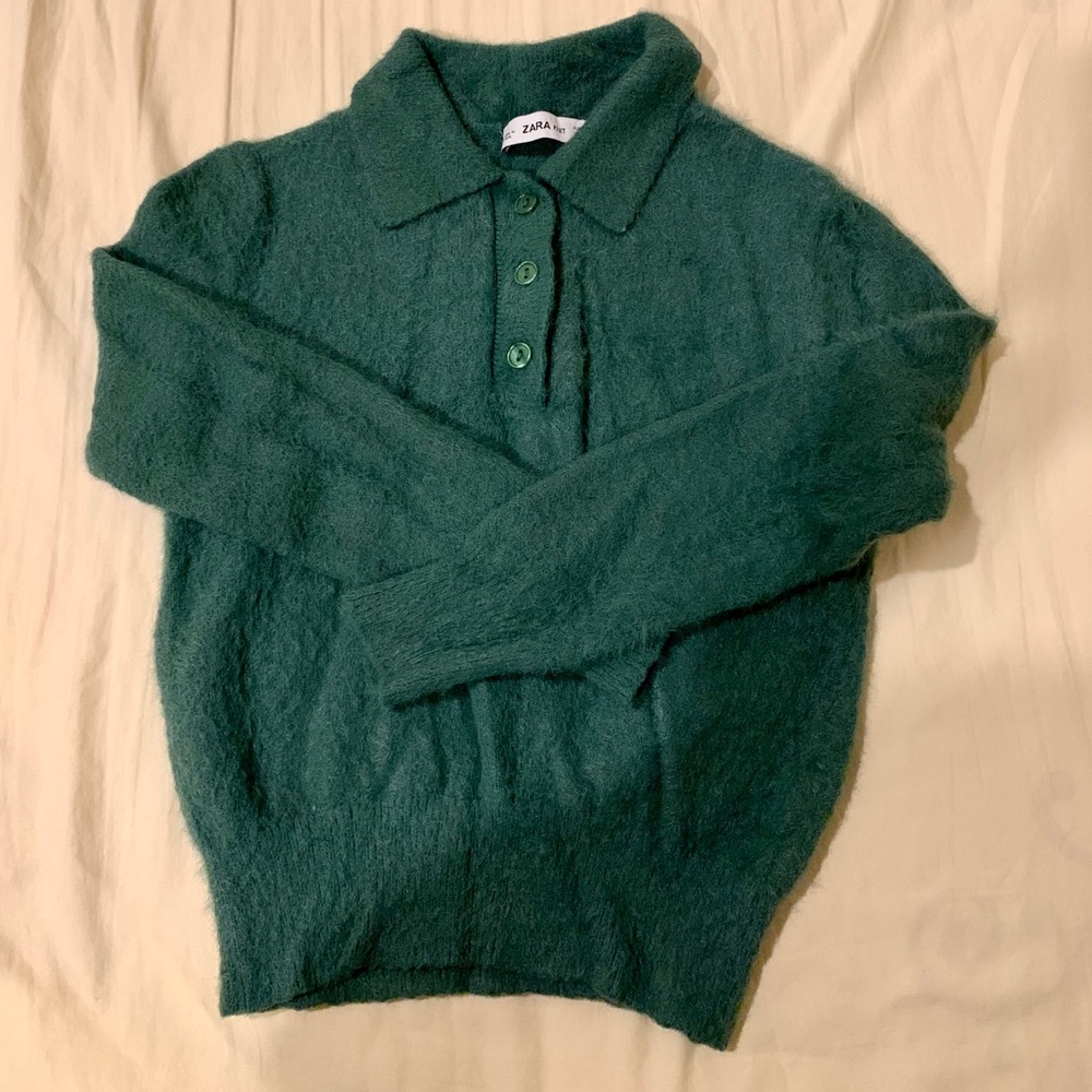 Zara green sweater